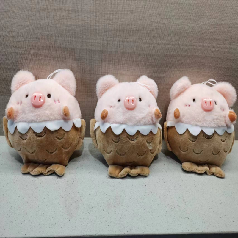 鲷鱼猪，红發毛绒玩具