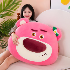 巧布玩具网供 草熊熊靠枕