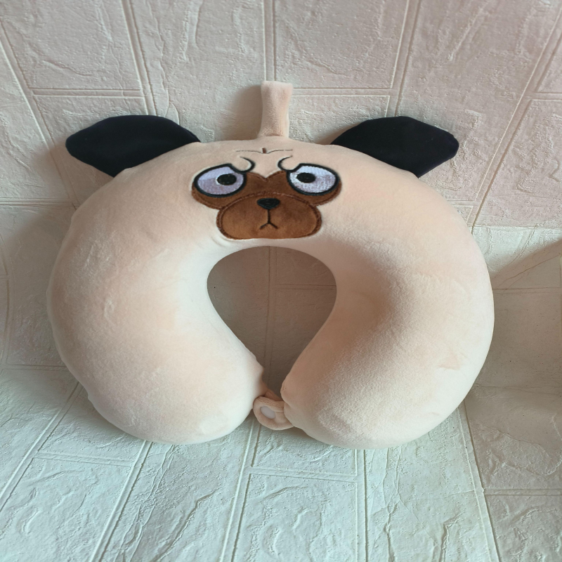 哈巴狗颈枕，龙华毛绒玩具