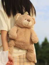 可爱熊双肩包,乐珩毛绒玩具包厂 可爱熊双肩包,乐珩毛绒玩具包厂