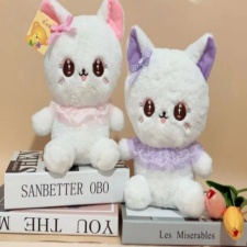 花边猫十个起批,乐绒毛绒玩具 花边猫十个起批,乐绒毛绒玩具