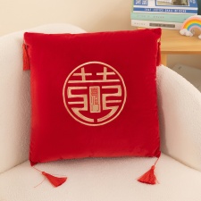 喜临门刺绣抱枕42*42cm,梵程玩具厂 喜临门刺绣抱枕42*42cm,梵程玩具厂