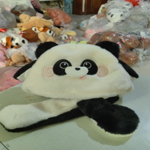 熊猫叫叫帽，煜鑫毛绒玩具厂