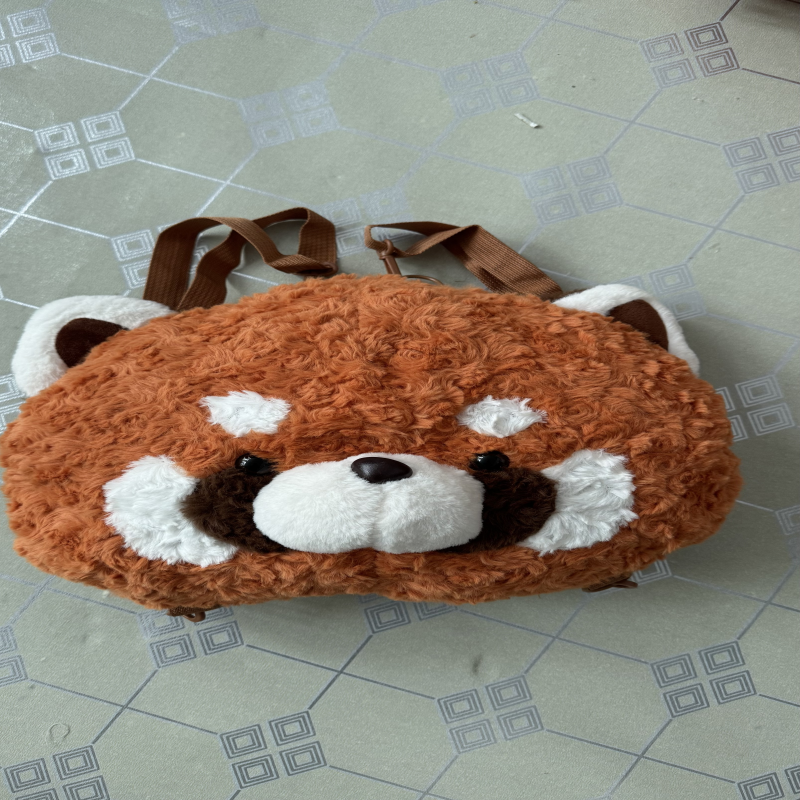 小浣熊双肩背，德霖毛绒玩具厂
