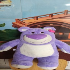 紫色草熊熊,增义毛绒玩具 紫色草熊熊,增义毛绒玩具