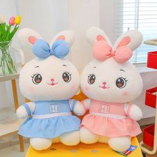 新款头花裙兔子毛绒玩具公仔欧貂绒,汇鑫毛绒玩具厂 新款头花裙兔子毛绒玩具公仔欧貂绒,汇鑫毛绒玩具厂