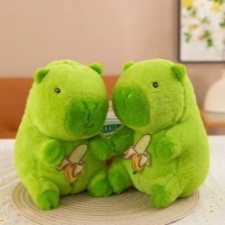 香蕉水豚可爱毛绒八寸精品娃娃机公仔(整袋起售,童乐天毛绒玩具厂 香蕉水豚可爱毛绒八寸精品娃娃机公仔(整袋起售,童乐天毛绒玩具厂