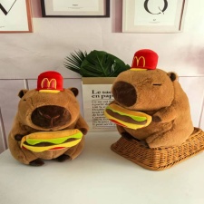 汉堡水豚精品十寸毛绒玩具厂家直销
