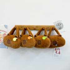 卡皮巴拉毛绒手提包超萌韩式可爱卡通包超软水豚玩偶包包斜跨,墨菲兔网供 卡皮巴拉毛绒手提包超萌韩式可爱卡通包超软水豚玩偶包包斜跨,墨菲兔网供