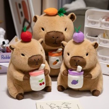 可爱奶茶水豚爆款毛绒玩具精品卡通超萌公仔代,萍恰玩具 可爱奶茶水豚爆款毛绒玩具精品卡通超萌公仔代,萍恰玩具