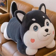 脖套哈士奇爆款可爱毛绒抱枕精品,乐雯毛绒玩具 脖套哈士奇爆款可爱毛绒抱枕精品,乐雯毛绒玩具