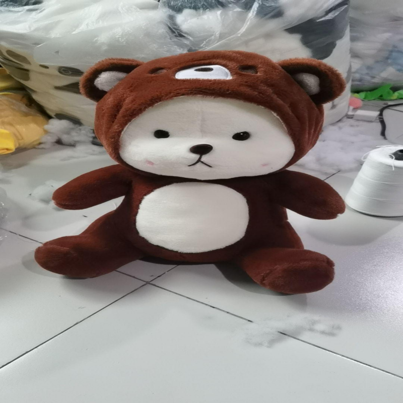莉莉熊变身小棕熊毛绒玩具可爱爆款公仔小尺寸毛绒玩偶，乐雯毛绒玩具