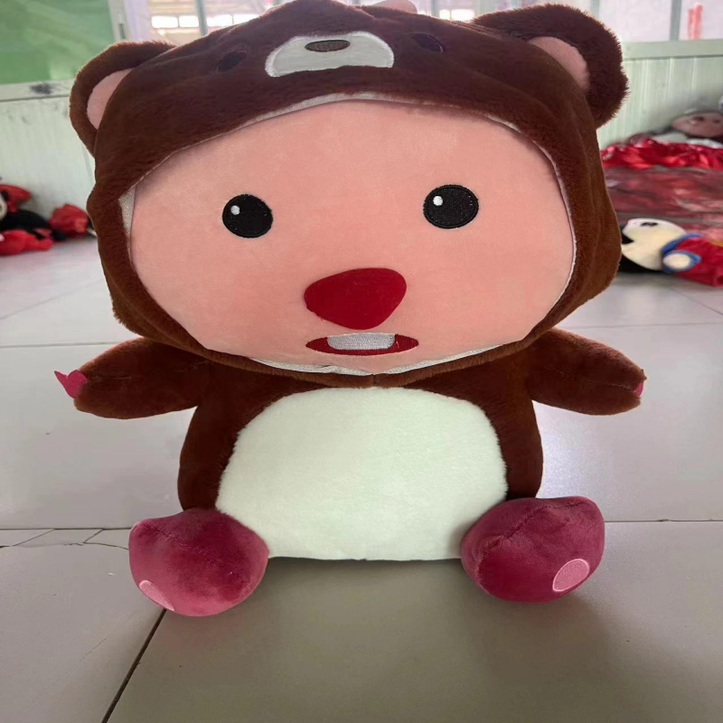 海狸小熊可爱爆款精品毛绒玩具时尚卡通玩偶公仔，乐雯毛绒玩具
