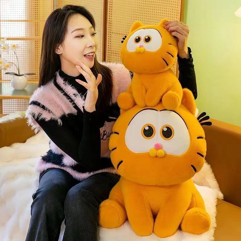 爆款小加菲猫玩偶猫咪公仔毛绒玩具女孩睡觉抱枕布娃娃女生日礼物，熊孩纸毛绒玩具厂