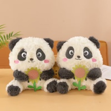 花花熊猫精品可爱毛绒娃娃机公仔八寸玩具黑白熊玩偶