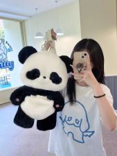 熊猫双肩包毛绒包,小萝莉网供 熊猫双肩包毛绒包,小萝莉网供