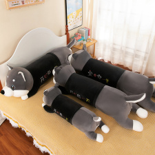 哈士奇抱枕，抱抱熊玩具