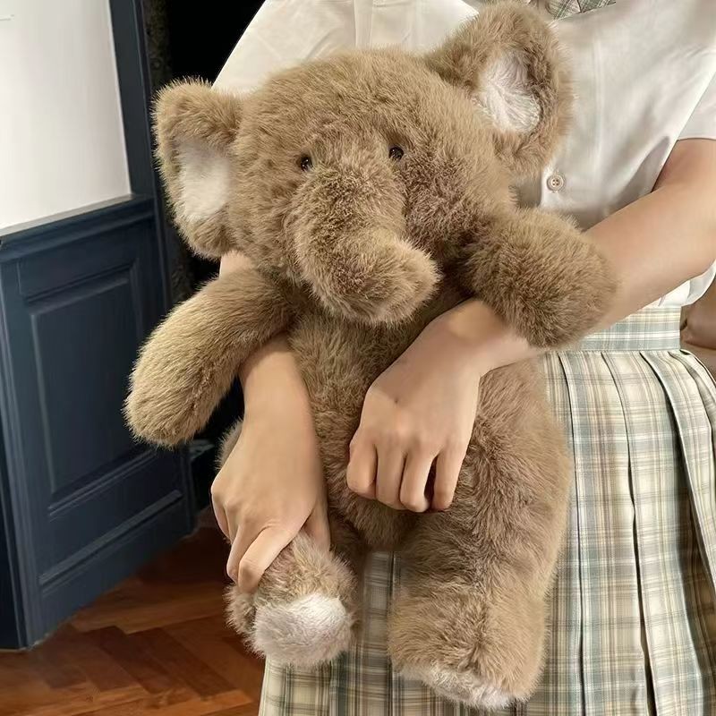 呆萌可爱陪伴安抚毛绒玩具可可象，星越玩具厂家网供