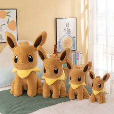 跨境毛绒玩具伊布玩偶抱枕儿童公仔宠物精灵宝可梦布娃娃睡觉礼物