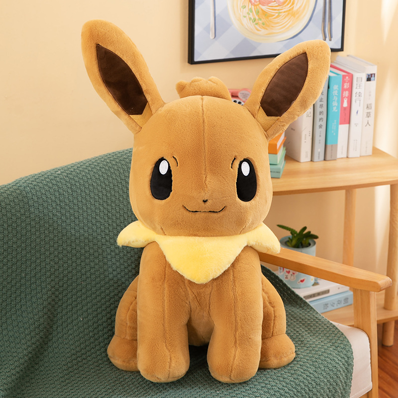 跨境毛绒玩具伊布玩偶抱枕儿童公仔宠物精灵宝可梦布娃娃睡觉礼物，可妍玩具网供