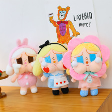 哭娃新款变身毛绒公仔挂件嘟嘟女孩丑娃抱枕娃毛绒玩具娃娃玩偶