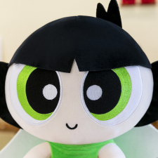 跨境飛天小女警公仔可愛(ài)毛絨娃娃玩偶卡通小飛人毛絨玩具禮物