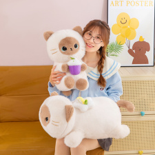 多爱暹罗猫咪趴款公仔毛绒玩具儿童安抚玩偶生日礼物网红爆款超柔