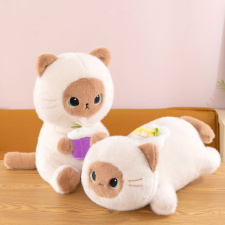 多爱暹罗猫咪趴款公仔毛绒玩具儿童安抚玩偶生日礼物网红爆款超柔