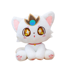璃花猫动物玩偶可爱送礼物生日床上摆件
