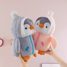 跨境可爱变身企鹅毛绒公仔软萌安抚少女心玩偶婚庆抛洒压床娃娃