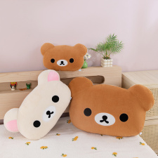呆萌轻松熊大号毛绒抱枕玩偶拉拉熊双面床头靠枕可爱毛绒玩具礼物