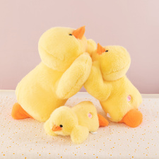 跨境新款小黄鸭毛绒玩具可爱安抚趴趴鸭公仔娃娃机兑换礼品