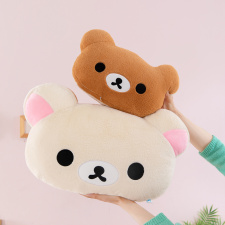 呆萌轻松熊大号毛绒抱枕玩偶拉拉熊双面床头靠枕可爱毛绒玩具礼物