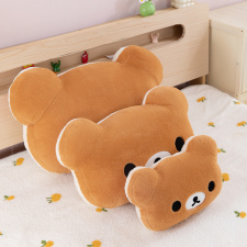 呆萌轻松熊大号毛绒抱枕玩偶拉拉熊双面床头靠枕可爱毛绒玩具礼物