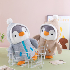 跨境可爱变身企鹅毛绒公仔软萌安抚少女心玩偶婚庆抛洒压床娃娃