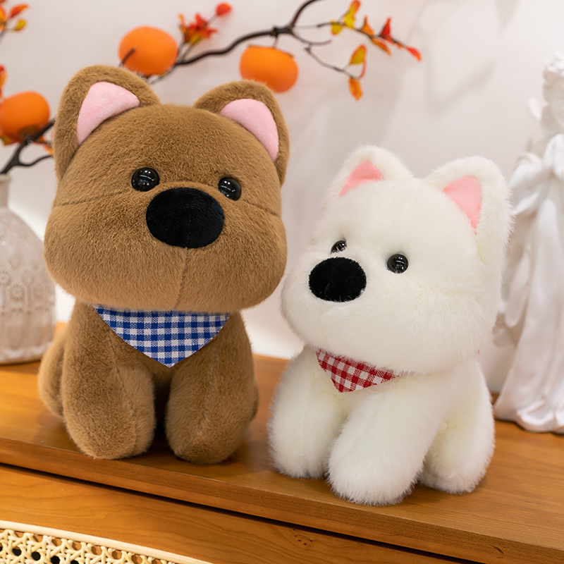 西高地小狗毛絨玩具歐貂絨，米諾網(wǎng)供