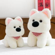 西高地小狗毛絨玩具歐貂絨