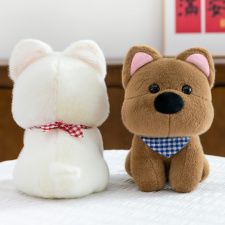 西高地小狗毛絨玩具歐貂絨