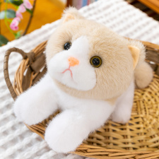 仿真趴貓毛絨玩具