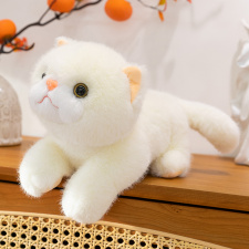 仿真趴貓毛絨玩具