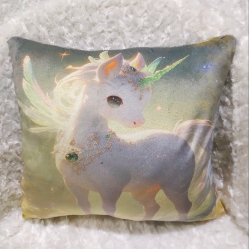 方形抱枕（带内胆）坐垫，嘉然毛绒玩具