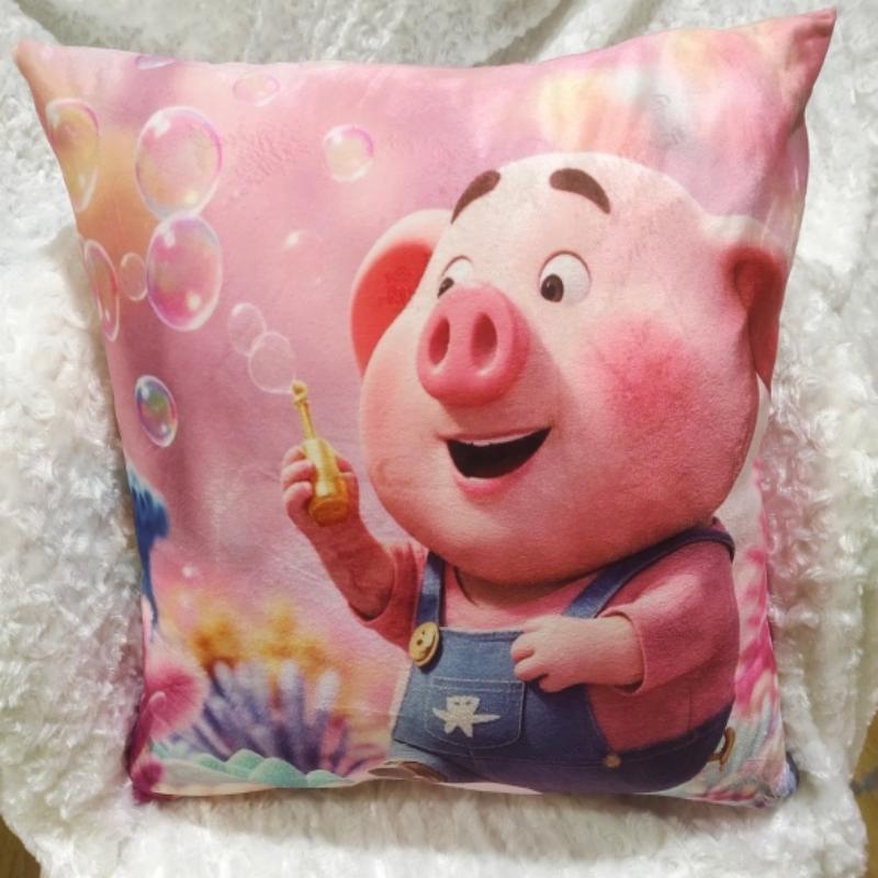 方形抱枕（带内胆）坐垫，嘉然毛绒玩具