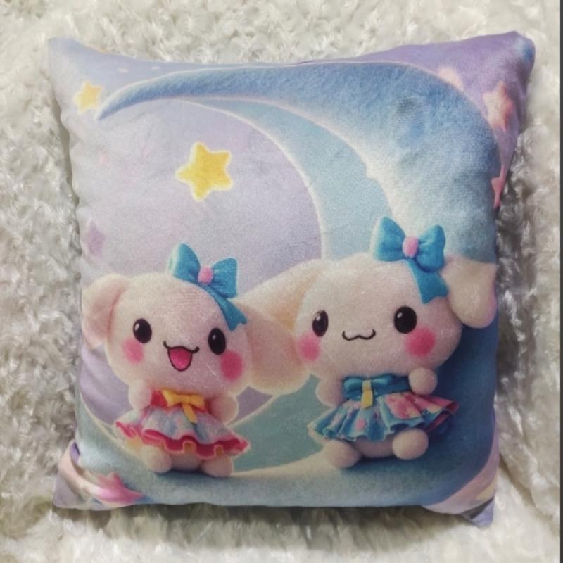 方形抱枕（带内胆）坐垫，嘉然毛绒玩具