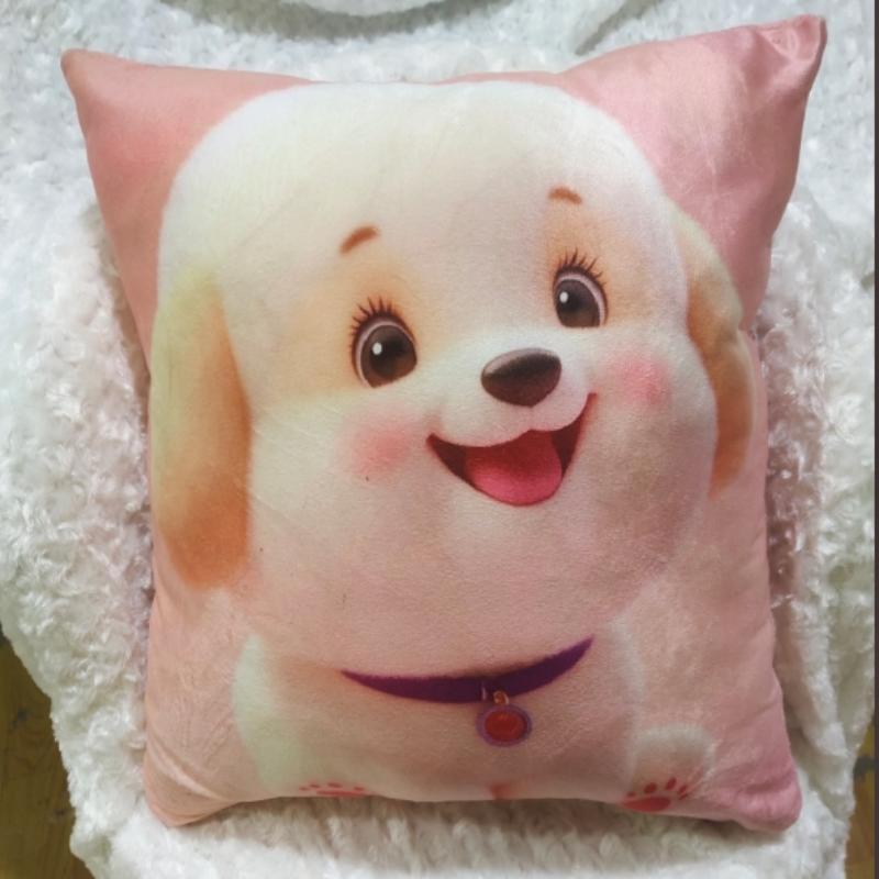 方形抱枕（带内胆）坐垫，嘉然毛绒玩具