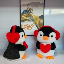 爱心耳机企鹅外贸爆款娃娃机专卖毛绒玩具送女生礼物生日,朱艳辉毛绒玩具 爱心耳机企鹅外贸爆款娃娃机专卖毛绒玩具送女生礼物生日,朱艳辉毛绒玩具