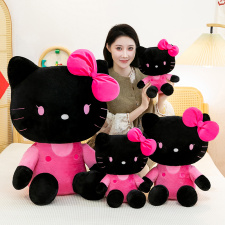 黑色KT猫,鑫越毛绒玩具 黑色KT猫,鑫越毛绒玩具