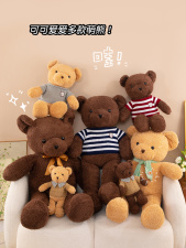 毛绒玩具可i爱小熊泰迪熊玩偶布娃娃儿童节生日礼物送女生丝带款,腾安毛绒玩具 毛绒玩具可i爱小熊泰迪熊玩偶布娃娃儿童节生日礼物送女生丝带款,腾安毛绒玩具