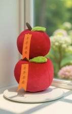 仿真红色苹果抱枕生日礼物靠枕送女朋友寓意平平安安毛线玩具,腾安毛绒玩具 仿真红色苹果抱枕生日礼物靠枕送女朋友寓意平平安安毛线玩具,腾安毛绒玩具