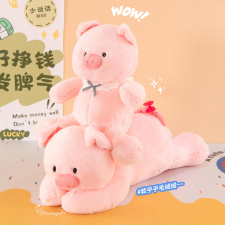 粉色蝴蝶结趴趴猪毛绒玩具抱枕坐款小猪安抚玩偶儿童生日礼物女生,童园毛绒玩具厂 粉色蝴蝶结趴趴猪毛绒玩具抱枕坐款小猪安抚玩偶儿童生日礼物女生,童园毛绒玩具厂