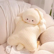 动物玩偶可爱捏捏豆袋抱枕解压毛绒玩具床上睡觉搭子安抚娃娃礼物